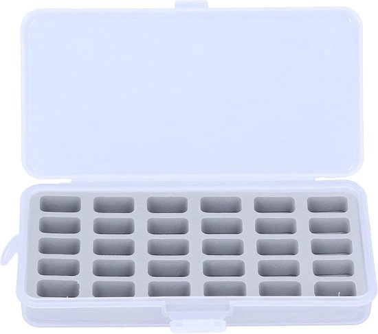 Spoelopbergdoos, 30 Slots Transparante Naaimachine-klossenorganisator Plastic Lege Spoelen Opbergkoffer Klossenhouder voor Naaiwerkopslag