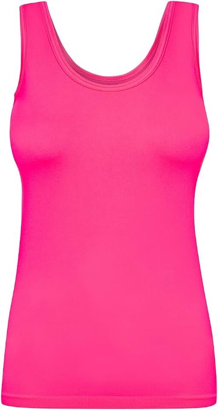 Sport tank top shirt in neon kleuren groen oranje roze geel