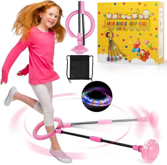 Springring met licht voor kinderen, inklapbaar