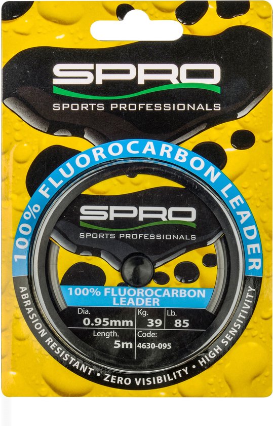 Spro 100% FC Leader - 0.95mm - 39kg - 5m - Fluorocarbon Lijn van Spro