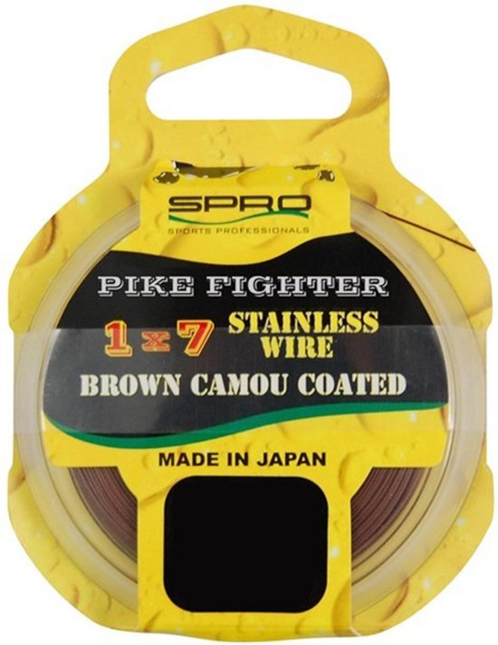 Spro - 1x7 Brown Coated Wire - Onderlijnmateriaal - 20m - 40lb - Bruin van Spro