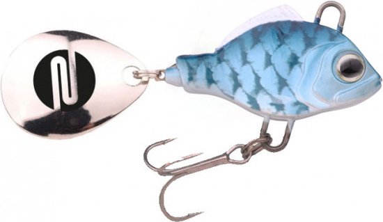 Spro ASP Jigging Spinner 14gr - Treble Hook 8 - Kleur : UV White Bleeder van Spro