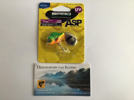 Spro Asp Spinner Uv Firetiger 14 gr van Spro