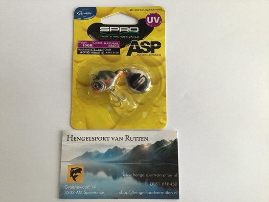 Spro Asp Spinner Uv Natural Perch 10 gr van Spro