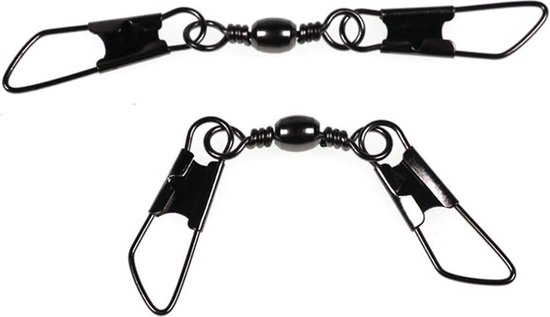 Spro Black Dubbel Safety-Snap Barrel Wartel - Maat 18