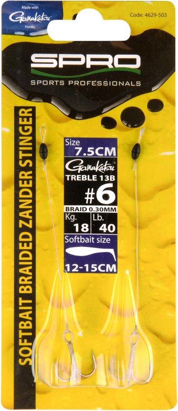 SPRO - Braided Zander Stinger - 6.5 cm van Spro