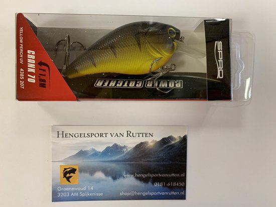 Spro Crank 70 (diepte 1.8m) 7cm - 20.8g - Kleur : UV Yellow Perch van Spro
