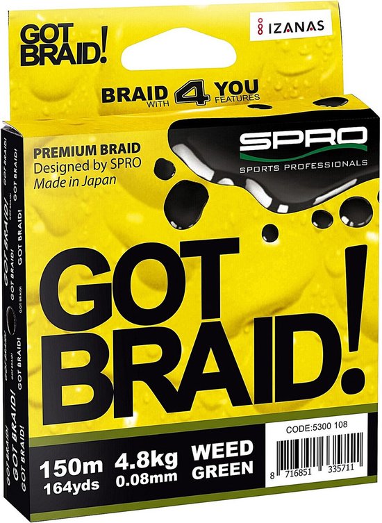 Spro Got Braid - 0.08 mm - 300 meter van Spro