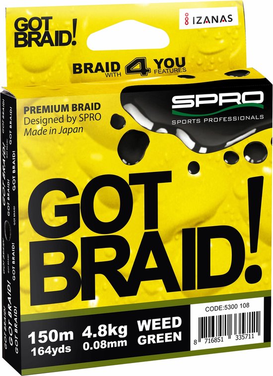 Spro Got Braid - 0.18 mm - 150 meter van Spro