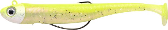 Spro Gutsbait UV 95 - Lemon & Pearl - 10g - Haakmaat 2/0 - Shad - Geel van Spro