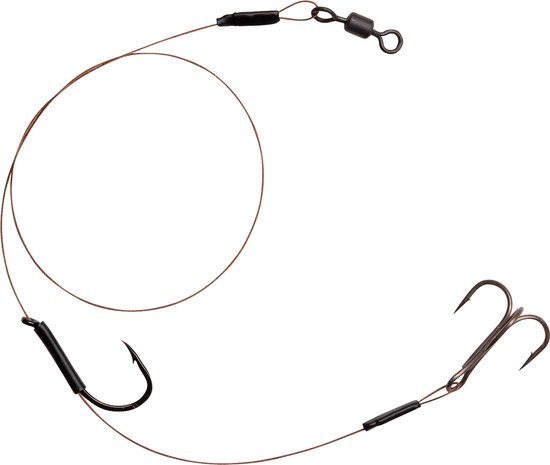 Spro Heavy Duty Baitfish Rig 7 x 7 - 30 cm - enkele haak + dreg  - haakmaat 2 van Spro