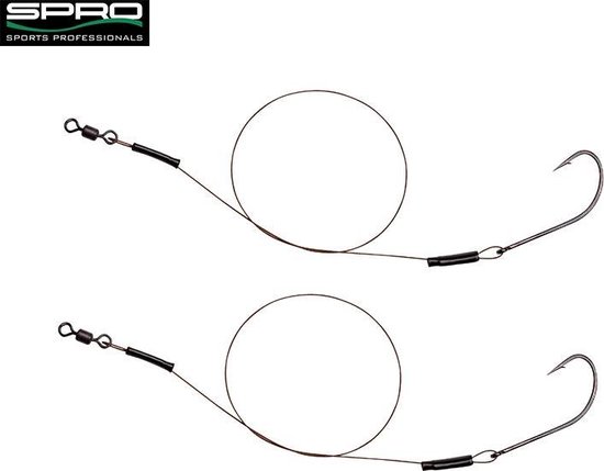 Spro Heavy Duty Baitfish Rig 7 x 7 - 30 cm - enkele haak - haakmaat 4 van Spro