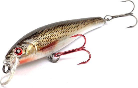 Spro Ikuru Natural Silent Jerk Short Lip - Slow Sinking (diepte 1m) - 6.8cm - 6.5g - Kleur : Rainbow Trout van Spro