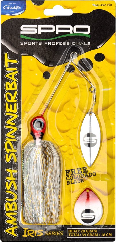 Spro Iris Ambush Spinnerbait 18Cm 28Gr Firetiger van Spro