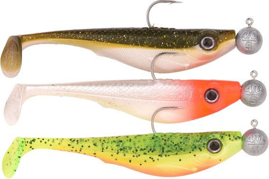 Spro Iris Shad To Go UV Set Mojito/Baitfish/Minnow 8cm (5g) (3 Stuks) | Shad van Spro