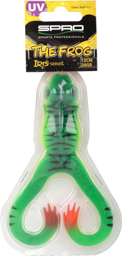 Spro Iris The Frog 150 - Natural Green Frog - Softbait - Groen van Spro