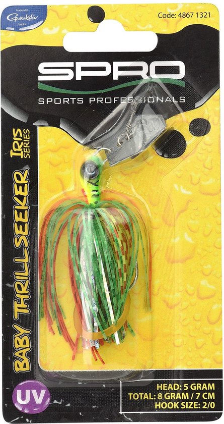 Spro Iris Thrill Seeker UV haak 5/0 - 24g - 11cm - Kleur : Perch van Spro