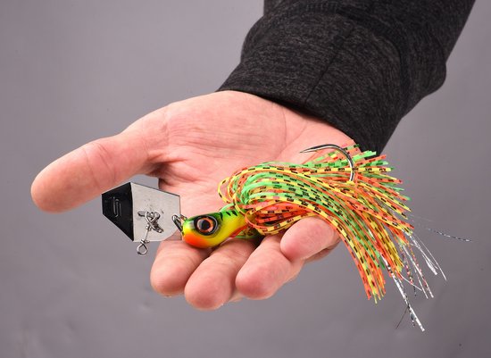Spro Iris Thrillseeker XL Bladed Jig Redhead Tiger 15cm (35g) | Chatterbait van Merkloos