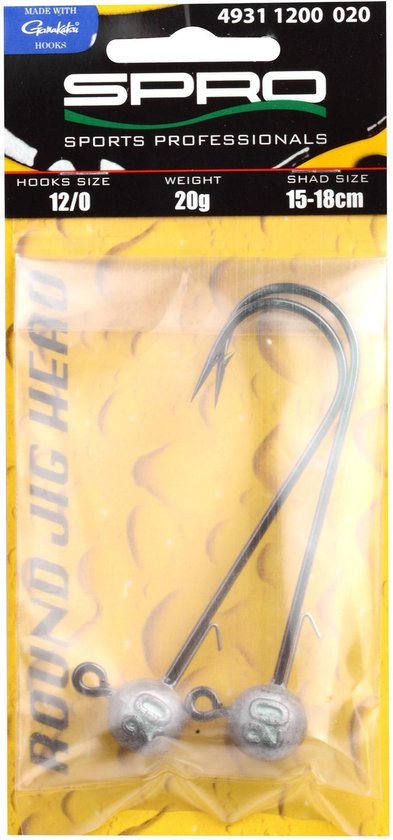 Spro Jighead HD 90 - 10/0 - 25g - Loodkop - Zilver van Spro