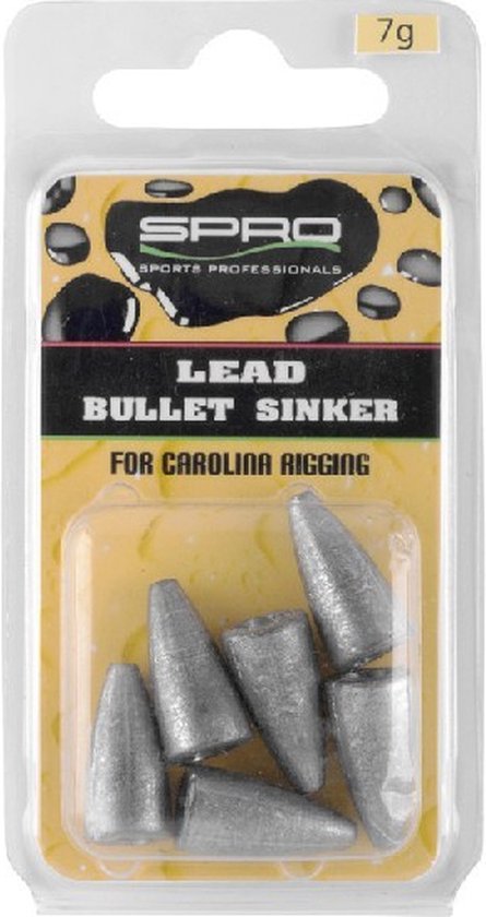Spro Lead Bullet Sinkers 3.5g van Spro