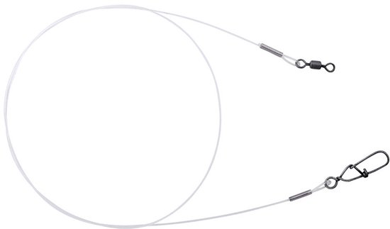 SPRO Matte Black Leader Fluoro 40 cm 20 kg – 0,60 mm – 2 stuks – Fluorocarbon Onderlijn