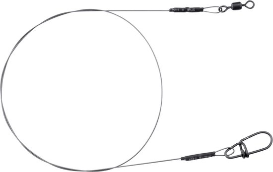 Spro MB Leader 1X1 Ti - 44lb - 40cm - Onderlijn - Mat Zwart van Spro