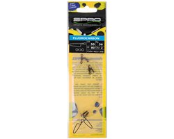 Spro MB Leader Fluoro - 44lb - 25cm - Onderlijn - Mat Zwart van Spro