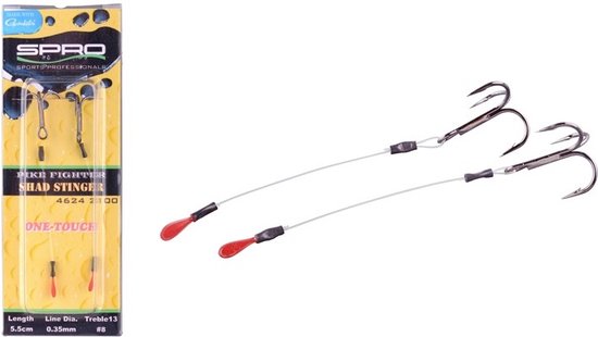 Spro One-Touch Fine stinger | 4.5cm | Haakmaat 6 | 2st van Spro