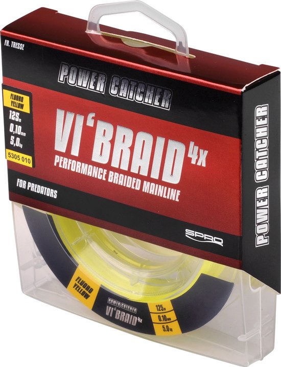 Spro Power Catcher Vi’Braid Yellow (125m) - Maat : 0,20mm van Spro