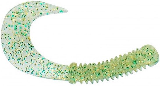 Spro Ring Grub 10st. Smoke Green Glow 3.5cm - Aanbieding van Spro
