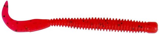 Spro Ring Worm 10cm 8st. Strawberry 10cm - Aanbieding van Spro