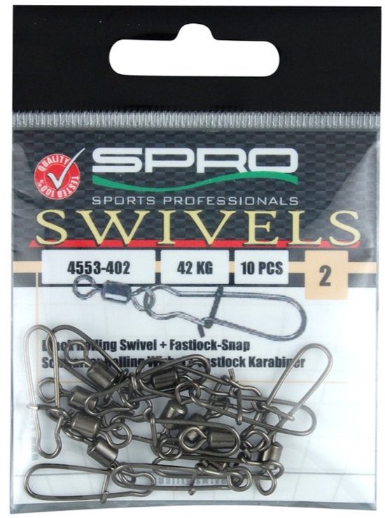 Spro Rollingswivel+fastlock-snap