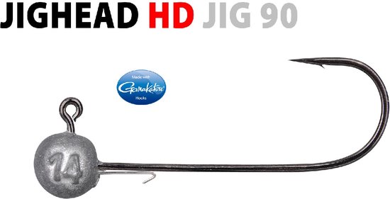 Spro Round HD Jighead - 6/0 - 14g - Loodkop - Zwart van Spro
