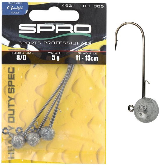 Spro Round Jighead HD Jig 90 7g / #6/0