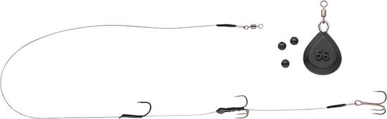 Spro RTG Deadbait Bottom Rig H4 - 50cm - Grijs van Spro