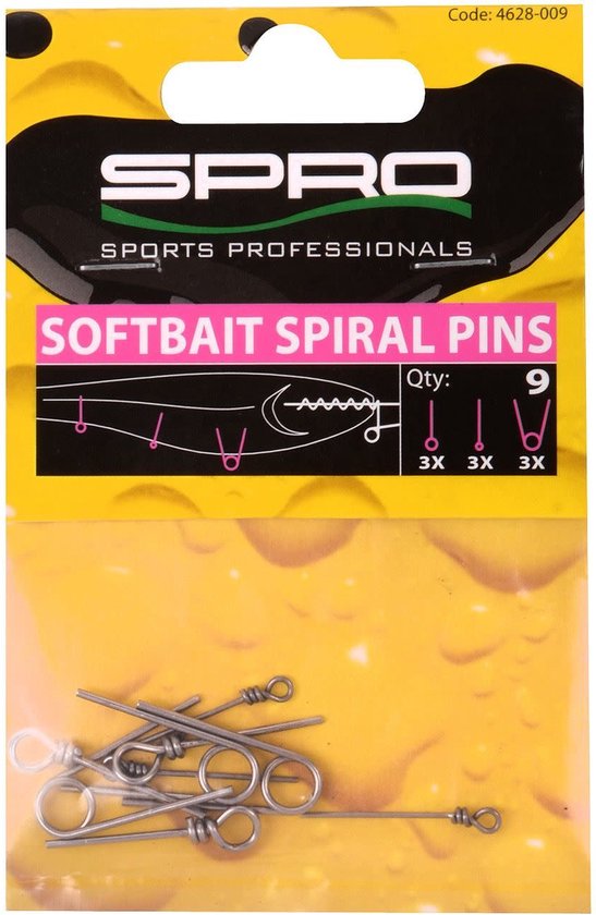 Spro Softbait Pin - Assorti - 9 Stuks - Grijs van Spro