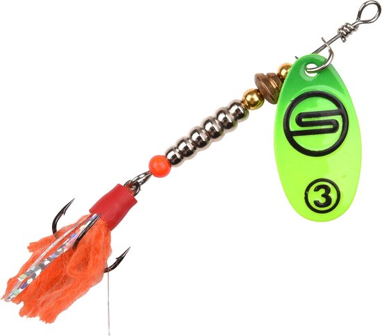Spro Splash Spinner Firetiger - Maat : 4g - size 2 - Hooksize 7 van Spro