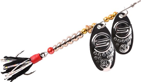 Spro Splash Tandem Spinner 9gr - Size 3 & 4 - Hooksize 5 - Kleur : Roach van Spro