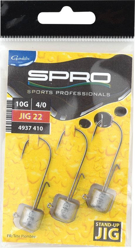 Spro Stand-Up Jig 22 (3 pcs) - Maat : Haak 3/0 - 10g van Spro