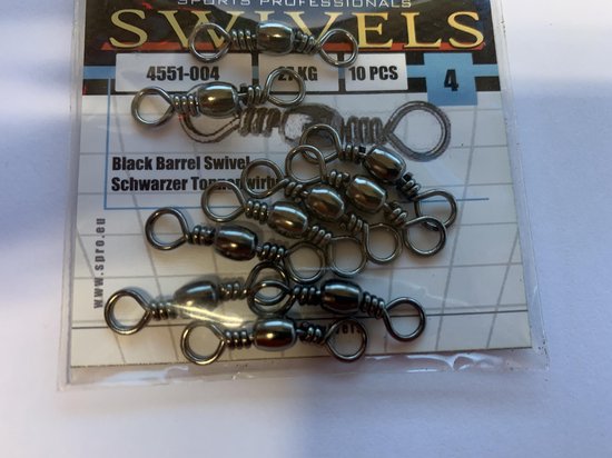 Spro - Ton wartel / Swivel - maat 4 - 10 stuks - 27 kg trekkracht