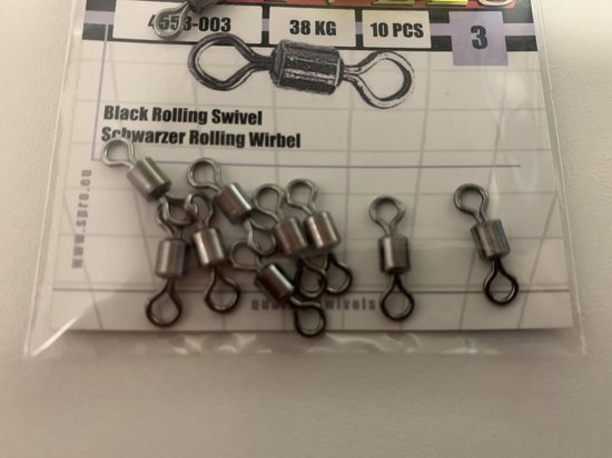Spro - tonwartel - swivel - 10 stuks - maat 3 - 38 kg