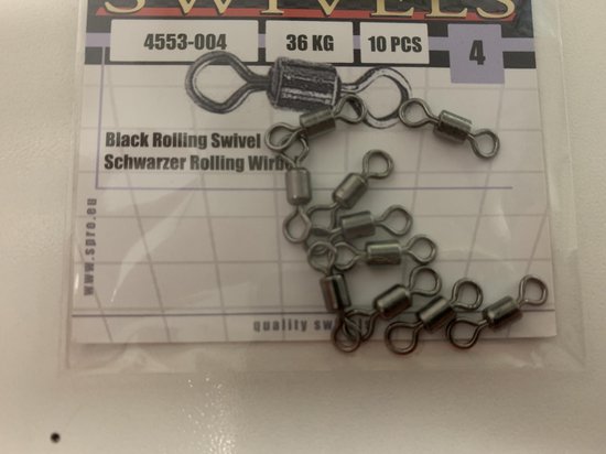 Spro - tonwartel - swivel - 10 stuks - maat 4 - 36 kg