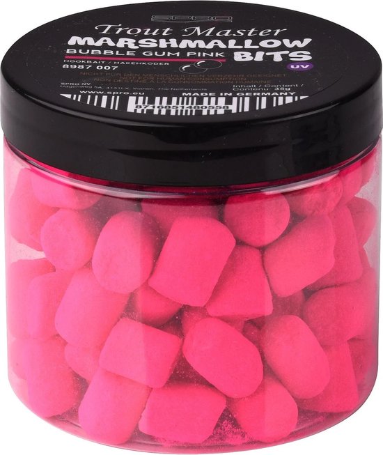 Spro Trout Master Marshmallows | 35g Pink Bubble Gum van Spro