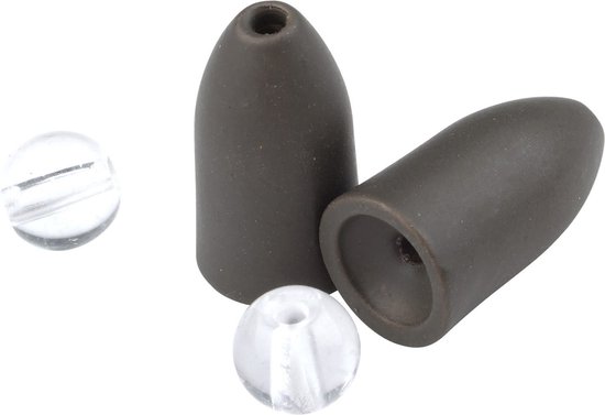 Spro Tungsten Bullet Sinker - 10 gram - matte green van Spro