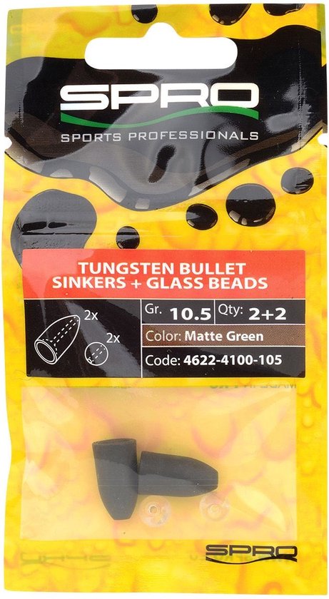 Spro Tungsten Bullet Sinkers Gravel Pit 3.5g van Spro
