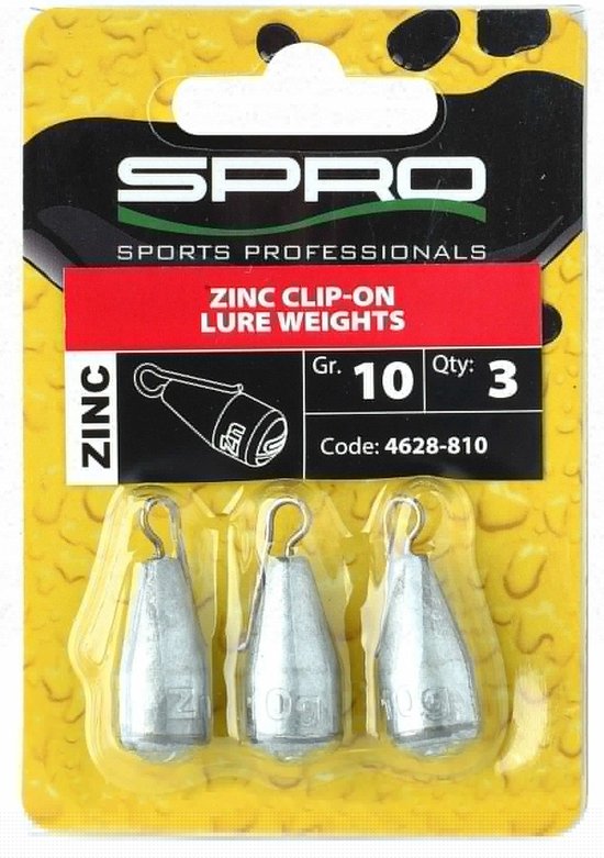 Spro Zinc Clip-On Lure Weight (3pcs) - Maat : 7g van Spro