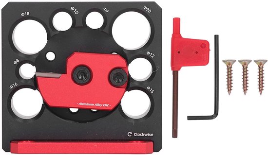 Staaf Deuvel Maker Jig Aluminium Deuvelplaat 8 Gat Elektrische Boor Frezen Massief Hout Hulpgereedschap voor Soepeler Snijden