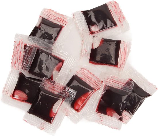 Stage Fake Blood - 10 Zakjes met 3 Ml Wasbaar Halloween-make-upbloed voor film- en Televisieoptredens