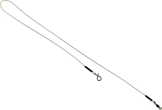 Stalen onderlijnen met wartels voor roofvissen 6 kg - 30 cm - 2 stuks
