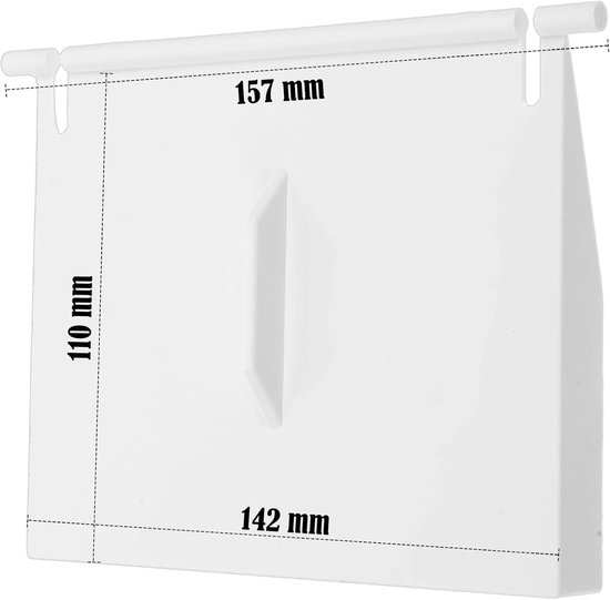 Standaard skimmerklep, zwembadskimmer reserveonderdelen voor inbouw skimmer, reserveonderdeel voor opstelzwembad (142 mm x 110 mm